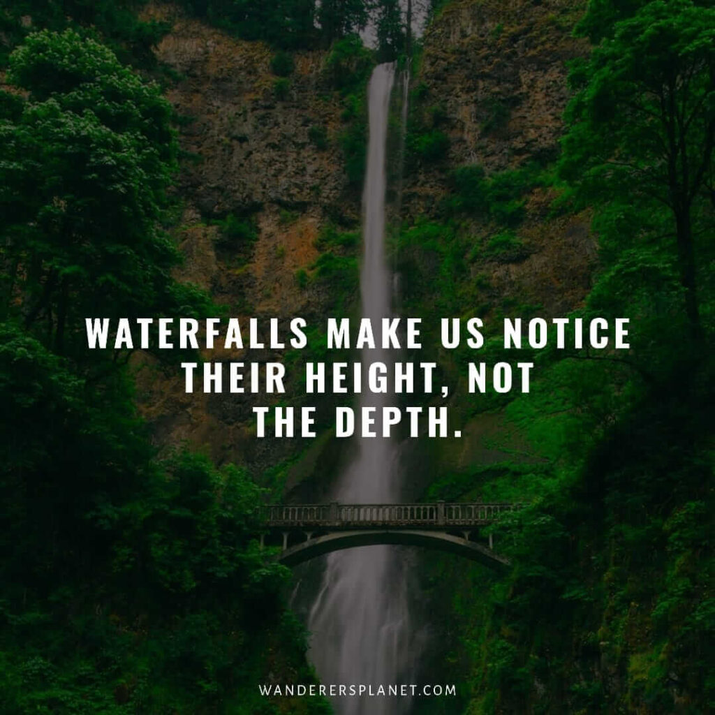 quotes about waterfalls and life