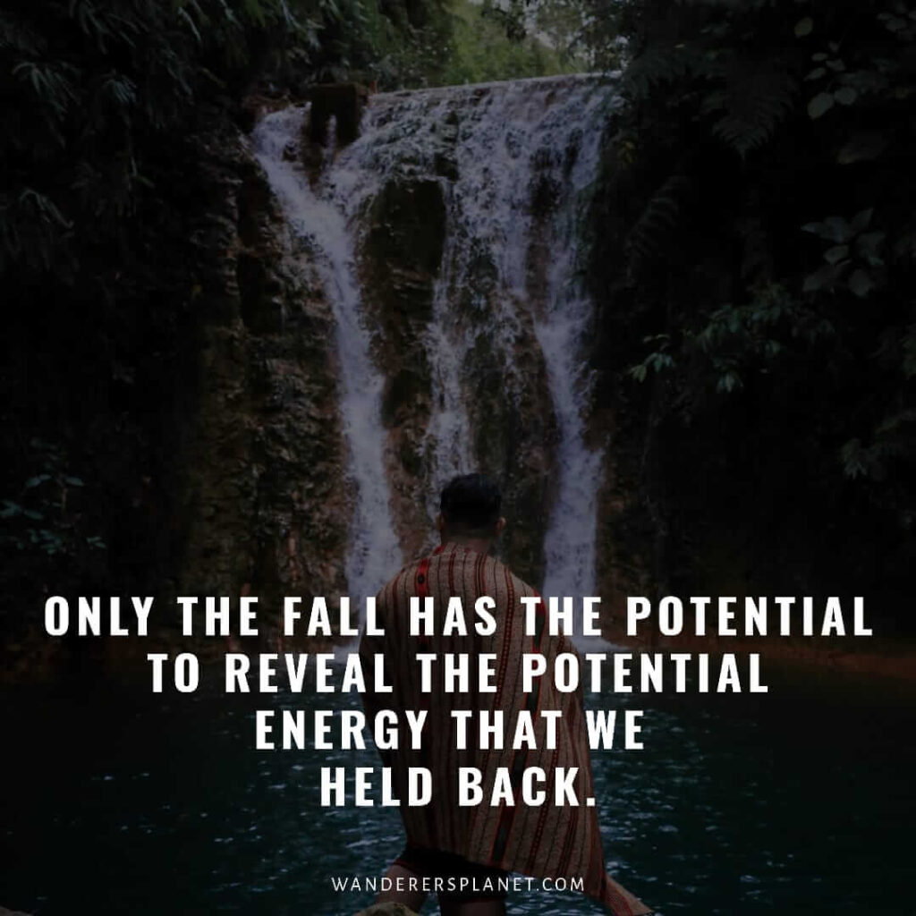 quotes about waterfalls and life