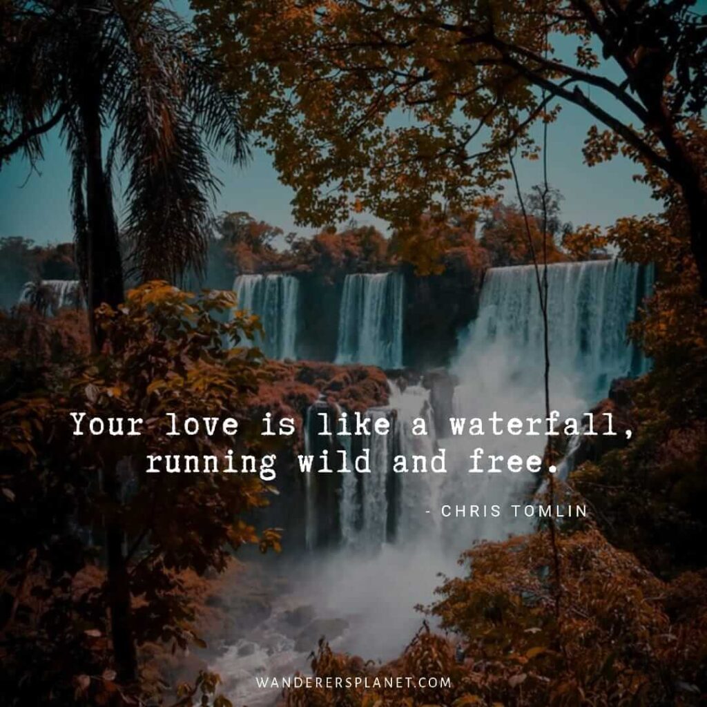 waterfall quotes life