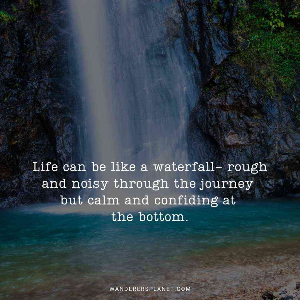 waterfall quotes