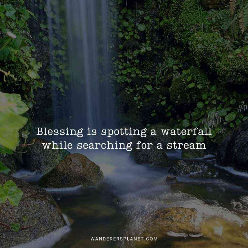 waterfall quotes life