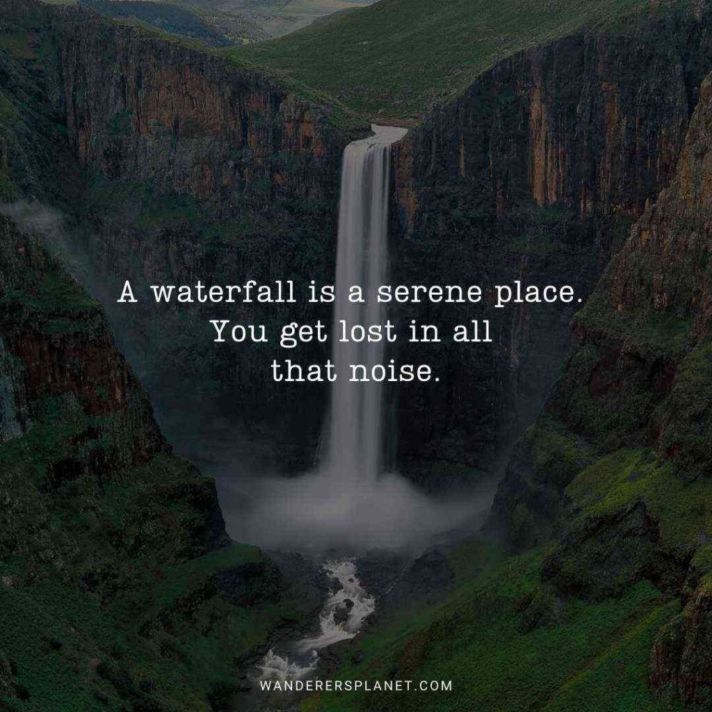 quotes about waterfalls and life 
