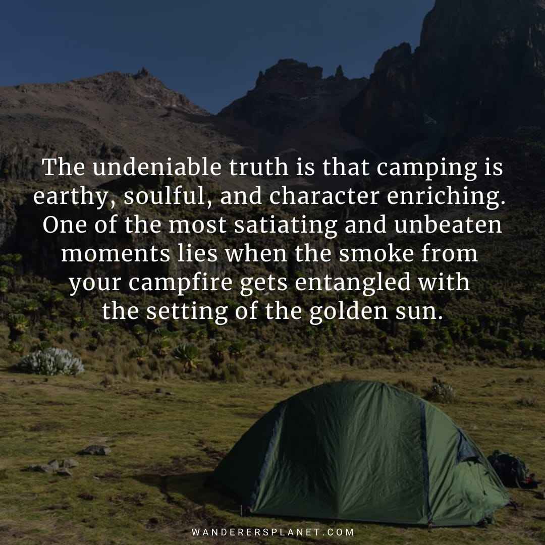 50 Beautiful Camping Captions For Instagram With Images