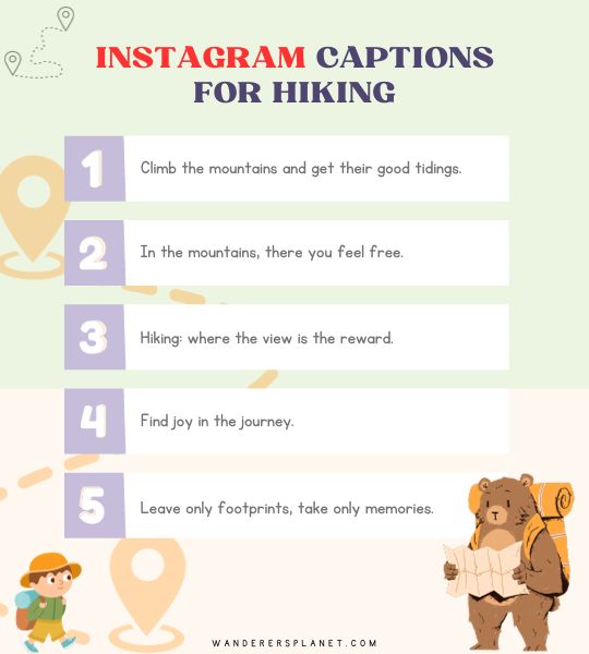 Instagram Captions for Hiking