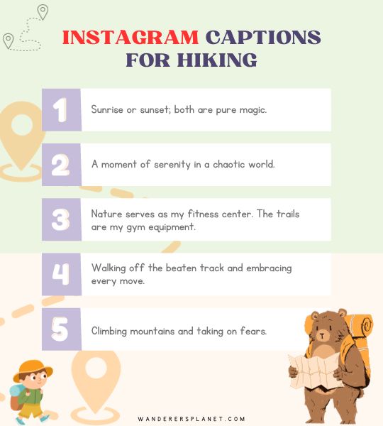 Instagram Captions for Hiking