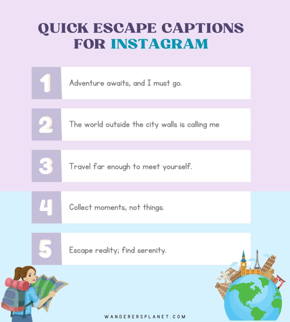 Quick Escape Captions for Instagram